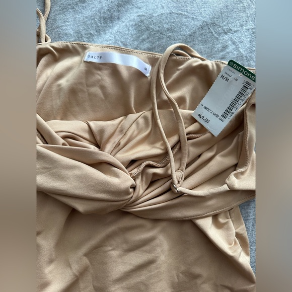 Salt brand, tan mini ruched dress, new with tags - Picture 4 of 7